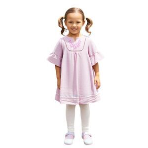 Janie & Jack Pink Embroidered Bell Sleeve Dress Size 2T